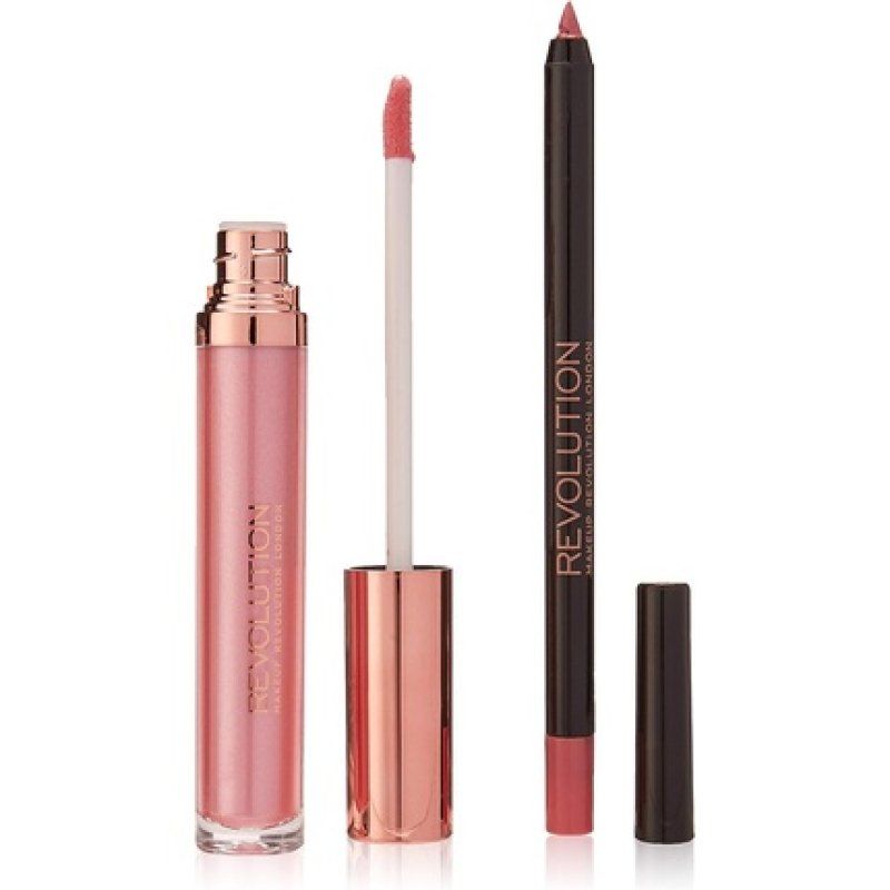 Makeup Revolution Retro Luxe Kits Metallic Liquid Lipstick in Waiting Pink 5.5ml