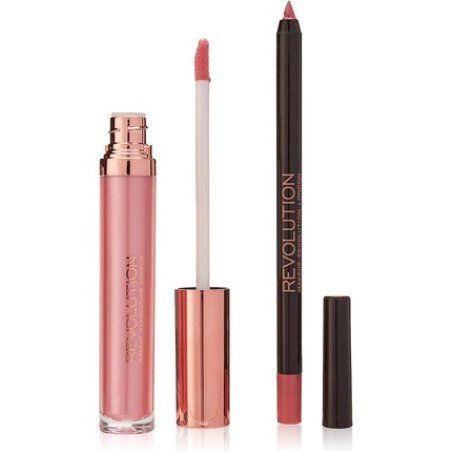 Makeup Revolution Retro Luxe Kits Metallic Liquid Lipstick in Waiting Pink 5.5ml