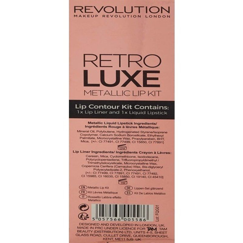 Make Up Revolution Retro Luxe Metallic Lip Kit in Dynasty