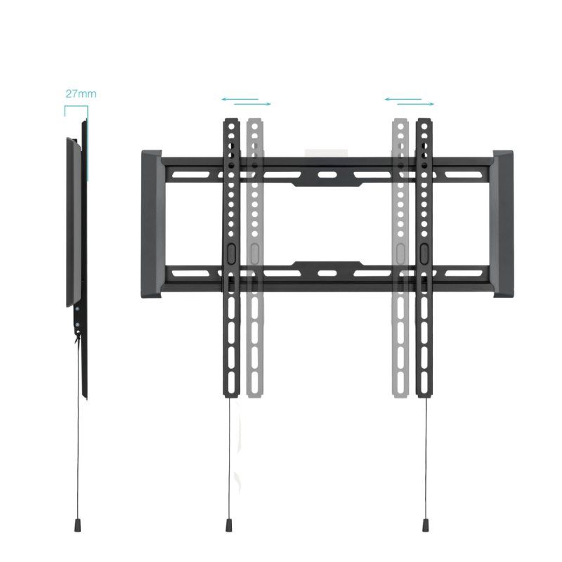 SOPORTE FIJO TOOQ PARED PANTALLAS 32-70 NEGRO