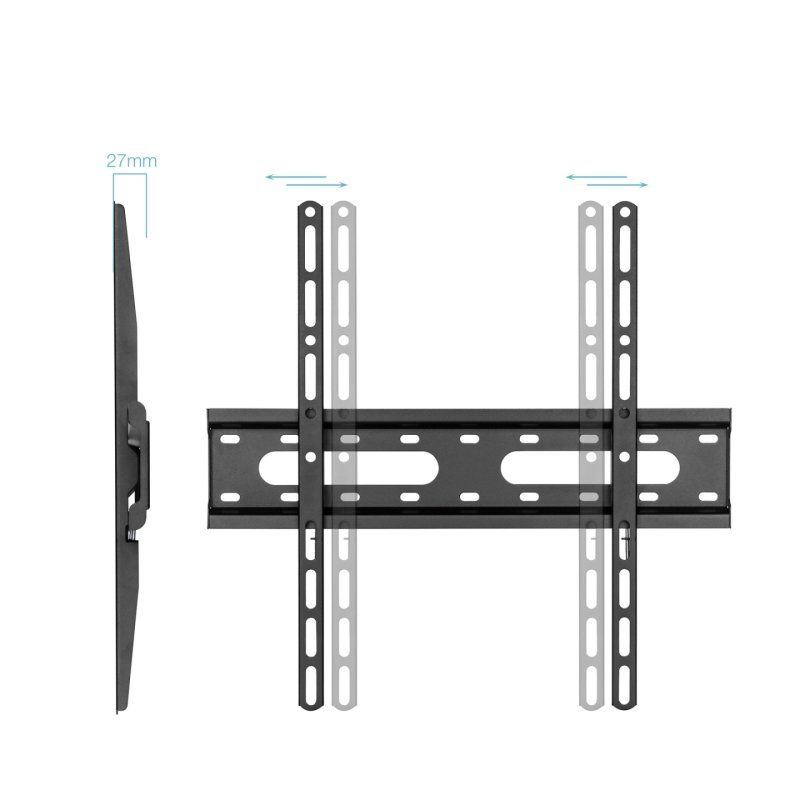 SOPORTE FIJO TOOQ PARED PANTALLAS 32-70 NEGRO