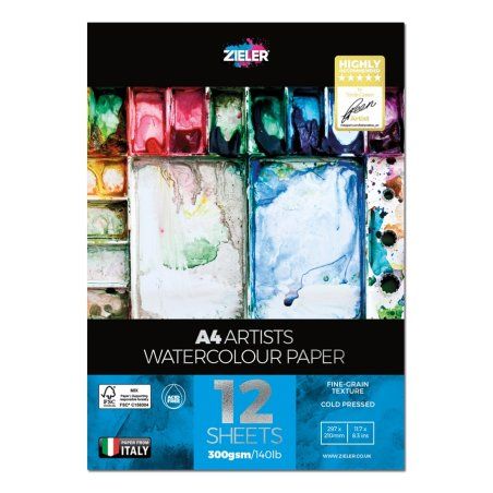 Zieler - Watercolour Pad - A4 (609290023)