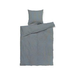 Juna - Bæk&Bølge Bed Linen - Blue/Ochre - 140x220 cm