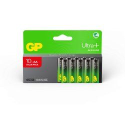 Lot de 10 piles Alcaline GP Batteries Ultra Plus type AA (LR6) 1,5V