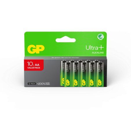 Lot de 10 piles Alcaline GP Batteries Ultra Plus type AA (LR6) 1,5V