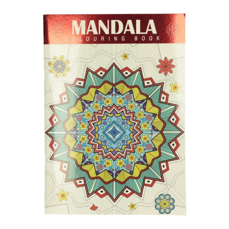 Mandala - Coloring Book - Red (1348)