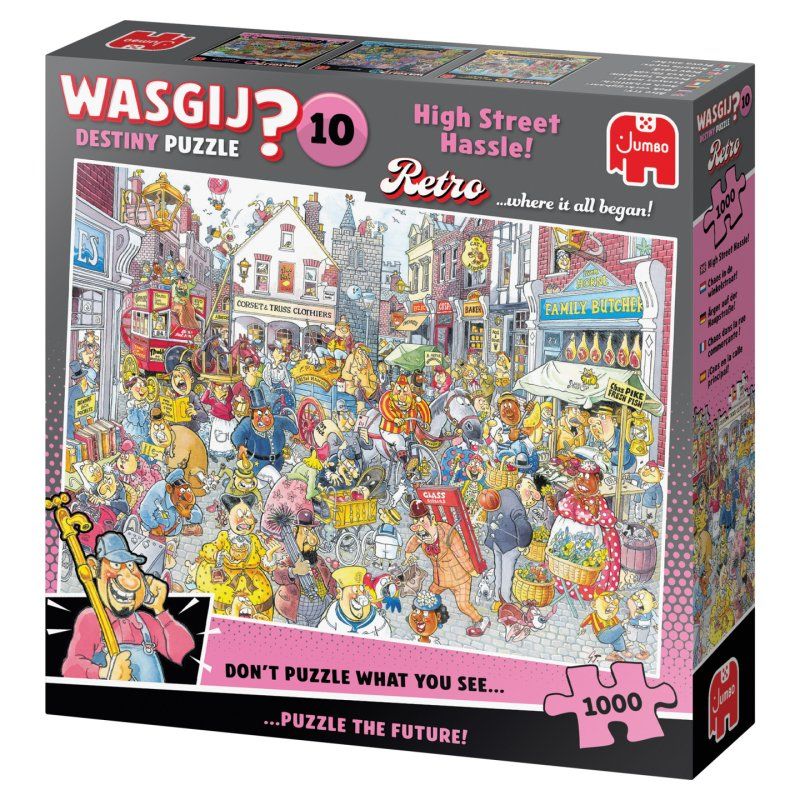 Wasgij Retro Destiny 10 - High Street Hassle! (1000 pieces)