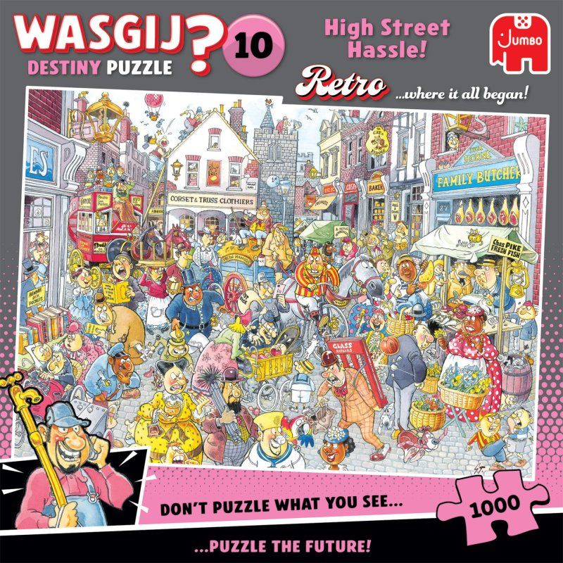 Wasgij Retro Destiny 10 - High Street Hassle! (1000 pieces)