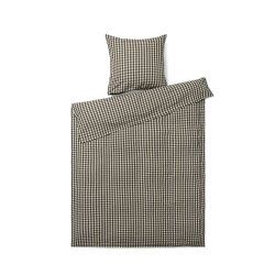 Juna - Bæk&Bølge Bed Linen - Black/Sand - 140x220 cm