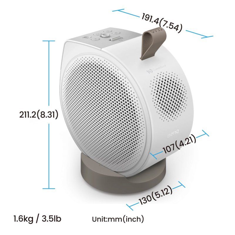 BenQ GV32 500 ANSI lumens DLP 1080p (1920x1080) Blanc