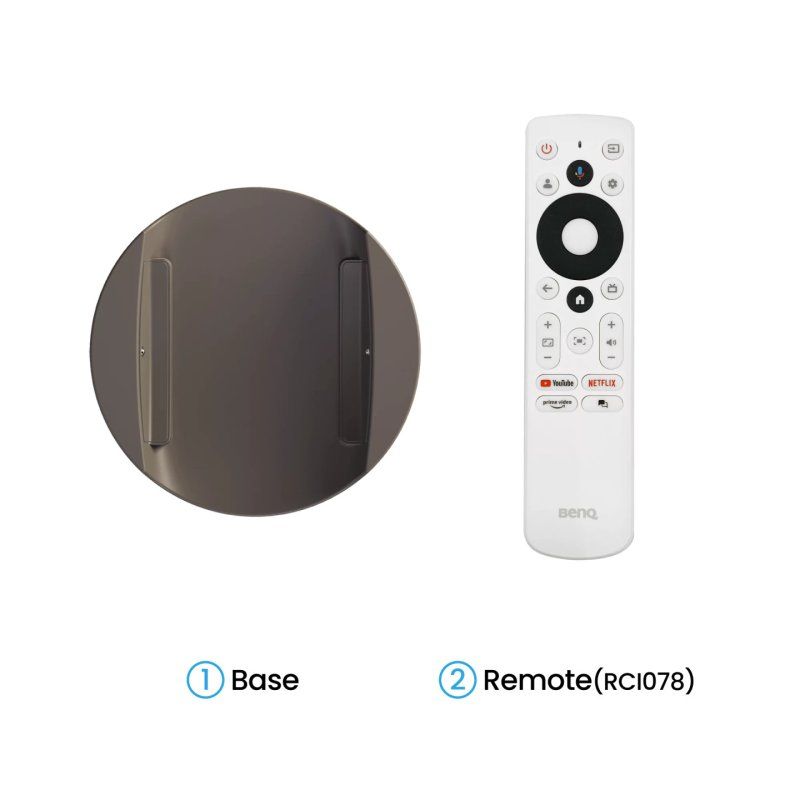 BenQ GV32 Tragbarer Full HD Beamer mit 360° Projektion, Smart TV 500 ANSI LED Lumen, 2.1 Sound, Google TV,