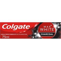 Colgate Max White Charcoal Toothpaste 75ml Teeth Whitening Toothpaste Clinically Proven Formula with Activated Charcoal