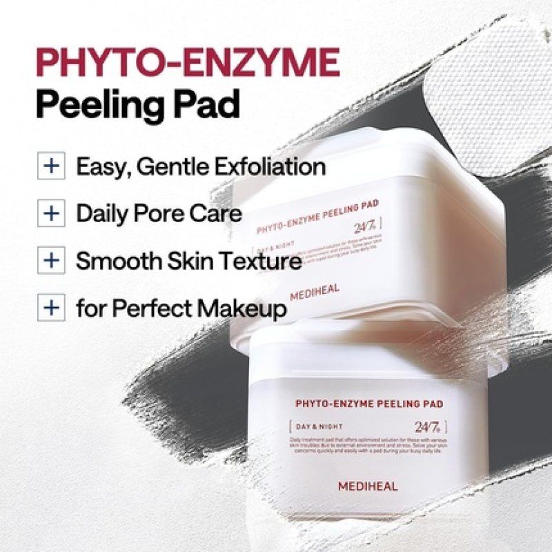 Mediheal Phyto Enzyme Peeling Pad Vegan Face Resurfacing Gauze with LHA
