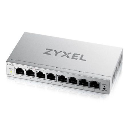Zyxel GS1200-8V3 Géré L2 Gigabit Ethernet (10/100/1000) Bureau Gris