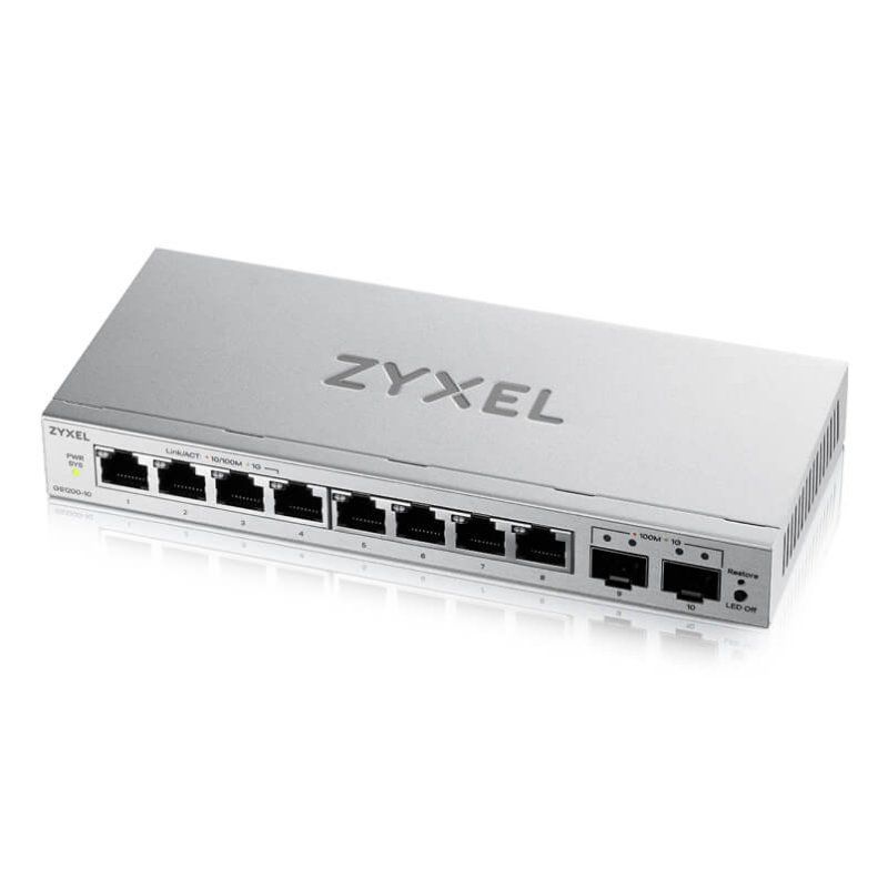 Zyxel GS1200-10v3 Géré L2 Gigabit Ethernet (10/100/1000) Bureau Gris