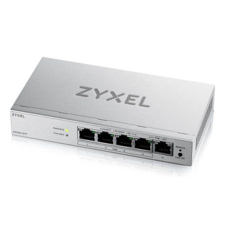 Zyxel GS1200-5HPV3 Géré L2 Gigabit Ethernet (10/100/1000) Connexion Ethernet, supportant l'alimentation via ce port