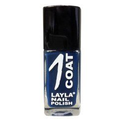 Layla Cosmetics 1 Coat Nail Polish Surf Blu 0.017L