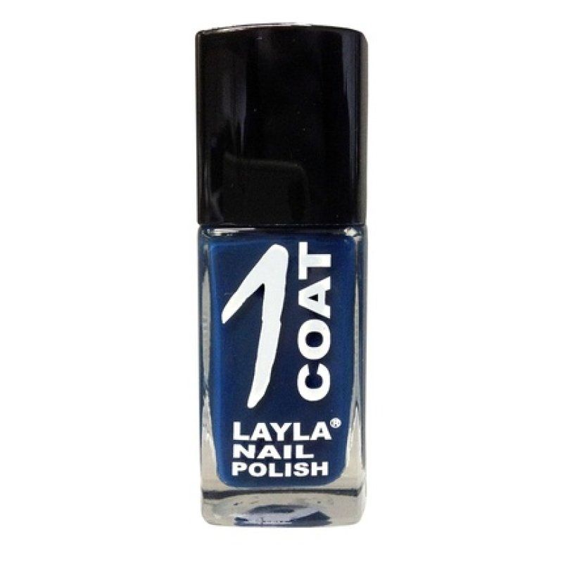 Layla Cosmetics 1 Coat Nail Polish Surf Blu 0.017L