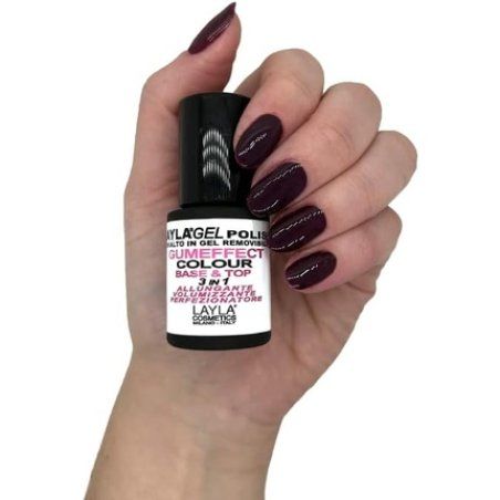 Layla Rubber Effect Gel Polish Color No 32 Purple Noire