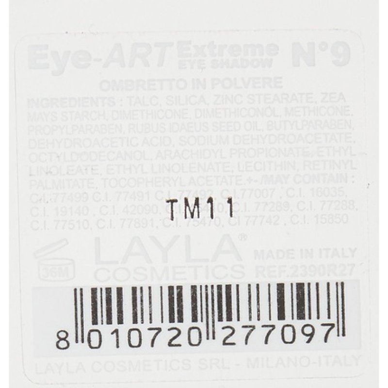 Layla Cosmetics Eye Art Extreme Eye Shadow No 9