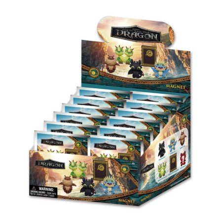 DRAGON - Series 1 - 3D Foam Magnets in blind bags (Display 12 Pcs)