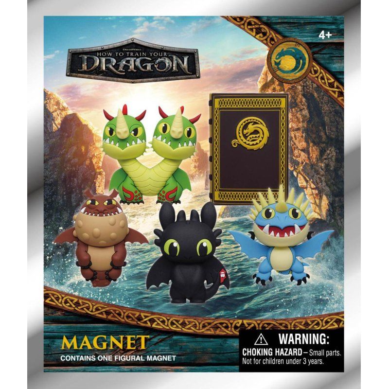 DRAGON - Series 1 - 3D Foam Magnets in blind bags (Display 12 Pcs)