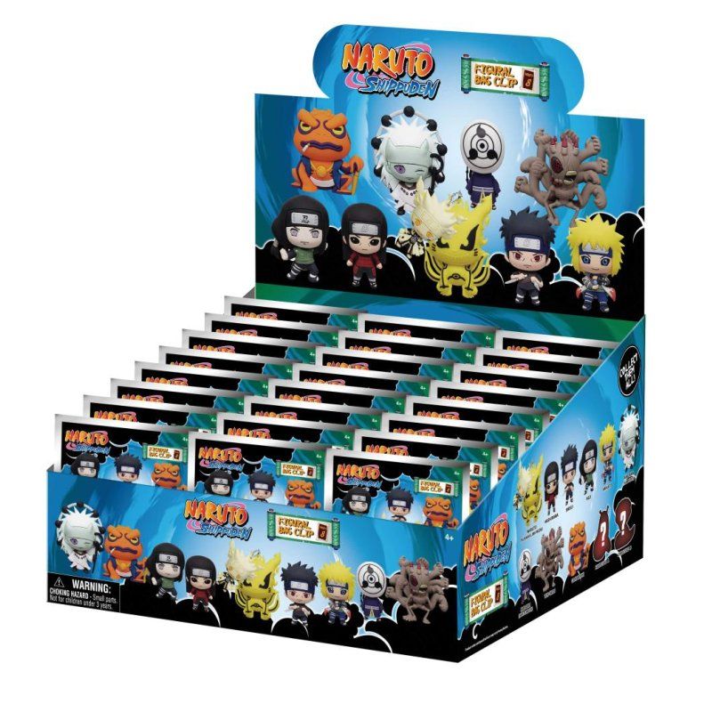 NARUTO - Series 8 - 3D Foam Bag Clip (Display 24 Pcs)