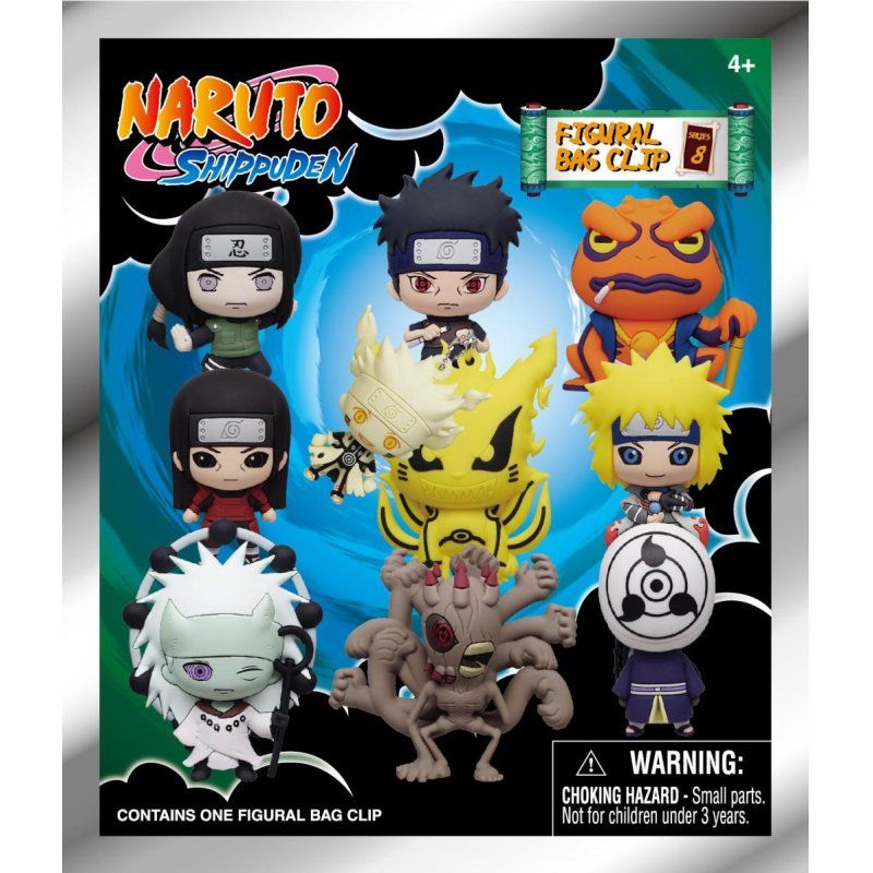 NARUTO - Series 8 - 3D Foam Bag Clip (Display 24 Pcs)