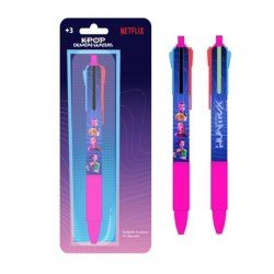 K-POP DEMON HUNTERS - 1 Stylo-Bille à 4 Couleurs