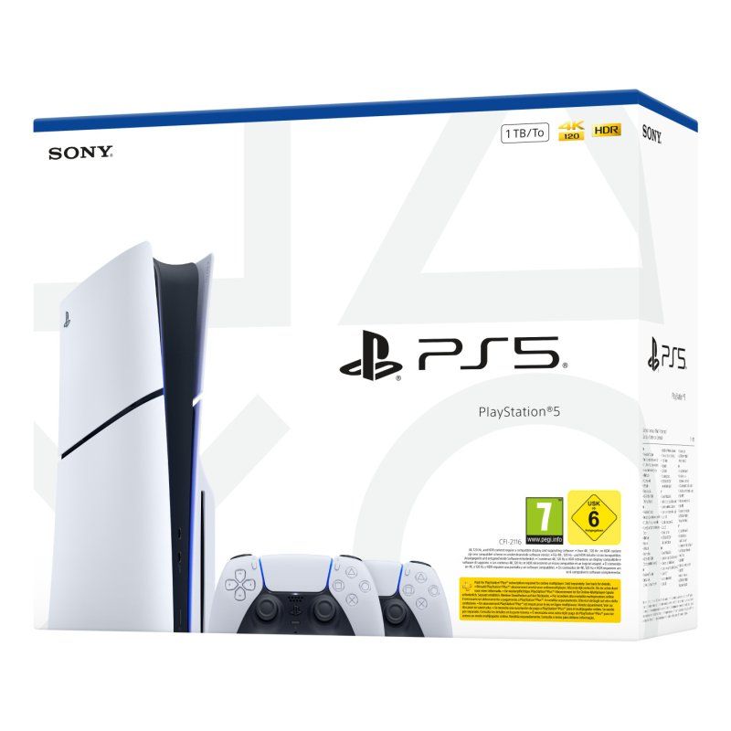Sony Playstation 5 Bundle Disc-Edition inkl. zweiten DualSense Controller White