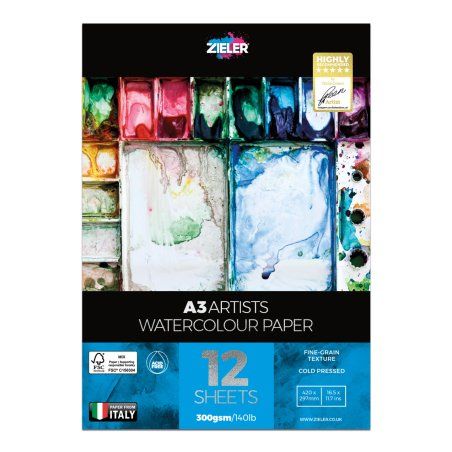 Zieler - Watercolour Pad - A3 (609290024)
