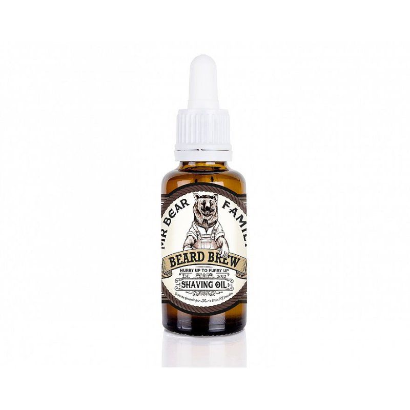 Mr Bear Family Beard Brew Shaving Oil 30ml Huile de rasage Hommes
