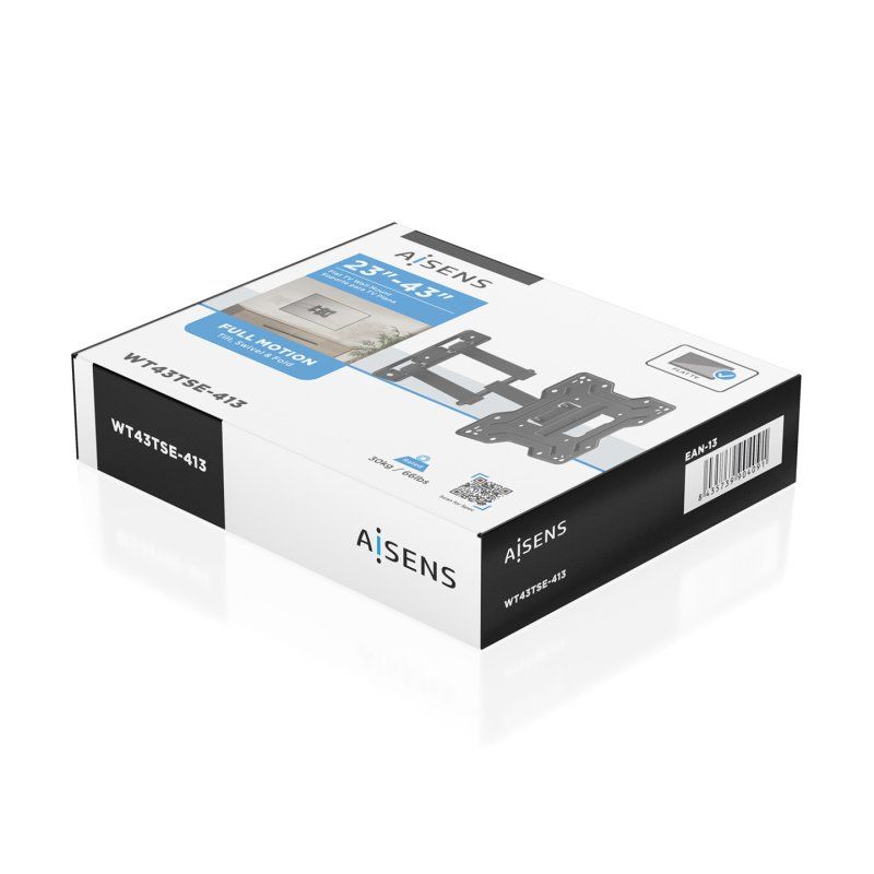 AISENS WT43TSE-413 support pour téléviseur 109,2 cm (43") Noir