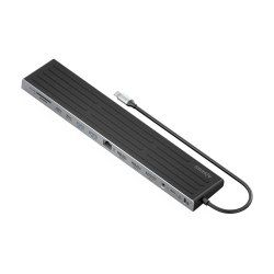 USB-C DOCK AISENS 13 EN 1 USB-C A 2XHDMI 1XDP 1XRJ45 1XSD 1XRANURA KENSINGTON