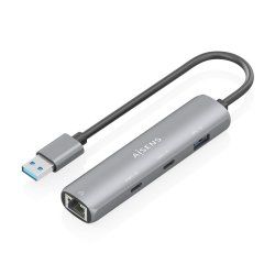 AISENS ASUC-4P036-GR laptop dock/port replicator Wired USB 3.2 Gen 1 (3.1 Gen 1) Type-A Grey