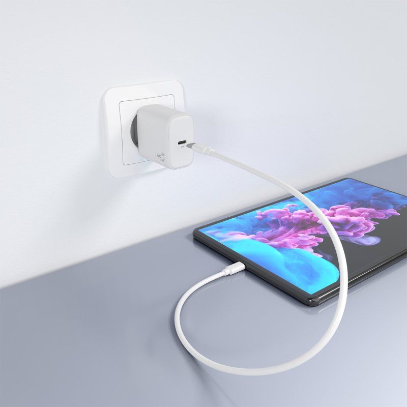 CARGADOR AISENS GAN 45W,1XUSB-C PD3.0 BLANCO