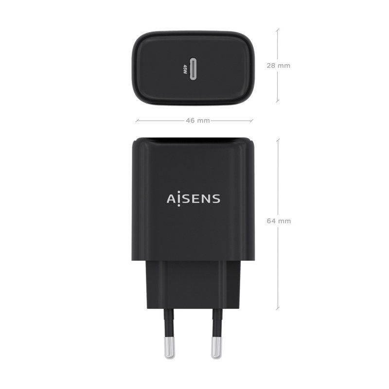 AISENS A110-0970 mobile device charger Digital camera, GPS, Mobile phone, Laptop, Smartphone, Tablet, Universal Black