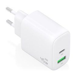 CARGADOR AISENS GAN 45W 1XUSB-C PD3.0 QC4.0 1XUSB-A QC3.0 BLANCO