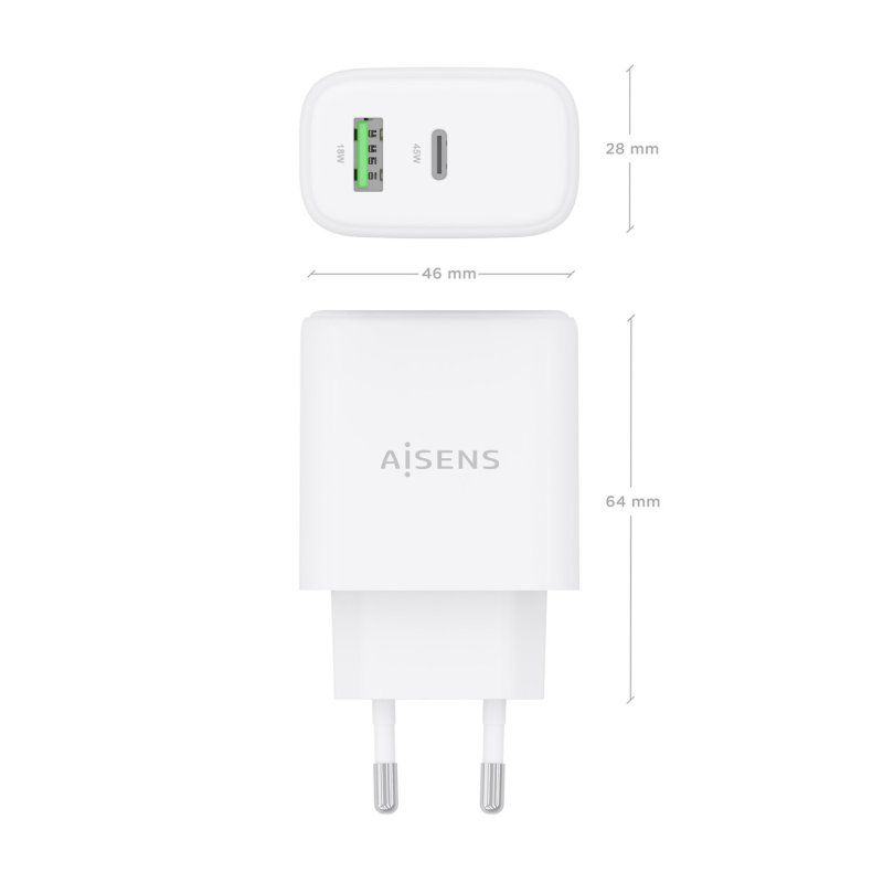 AISENS A110-0971 chargeur d'appareils mobiles Caméra Numérique, GPS, Téléphone portable, Ordinateur portable,