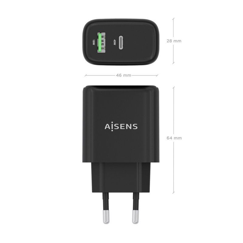 AISENS A110-0972 chargeur d'appareils mobiles Caméra Numérique, GPS, Téléphone portable, Ordinateur portable,