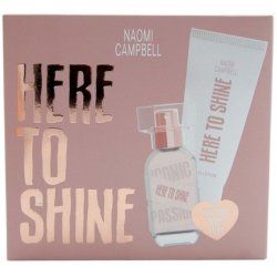 Naomi Campbell Here To Shine Gift Set 15ml Edt And 50ml Body Lotion For Women