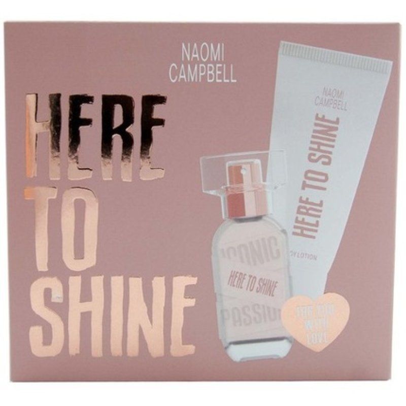 Naomi Campbell Here To Shine Gift Set 15ml Edt And 50ml Body Lotion For Women