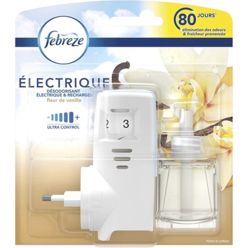 Febreze Starter Kit Electric Fragrance Dispenser Air Freshener Fleur De Vanille