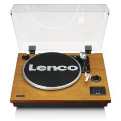 Lenco LS-55WA audio turntable Belt-drive audio turntable Wood Semi Automatic