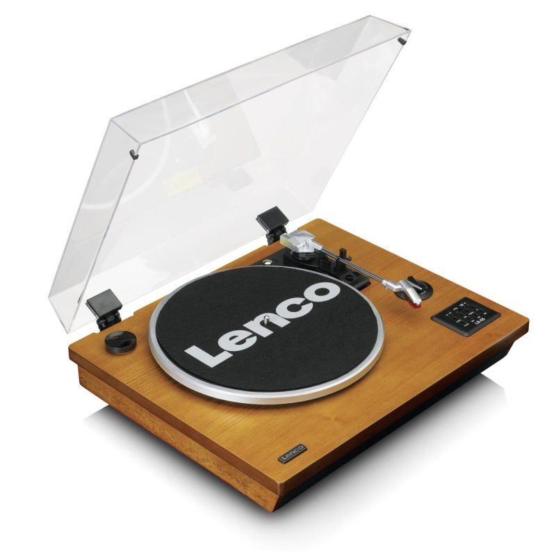 Lenco LS-55WA audio turntable Belt-drive audio turntable Wood Semi Automatic