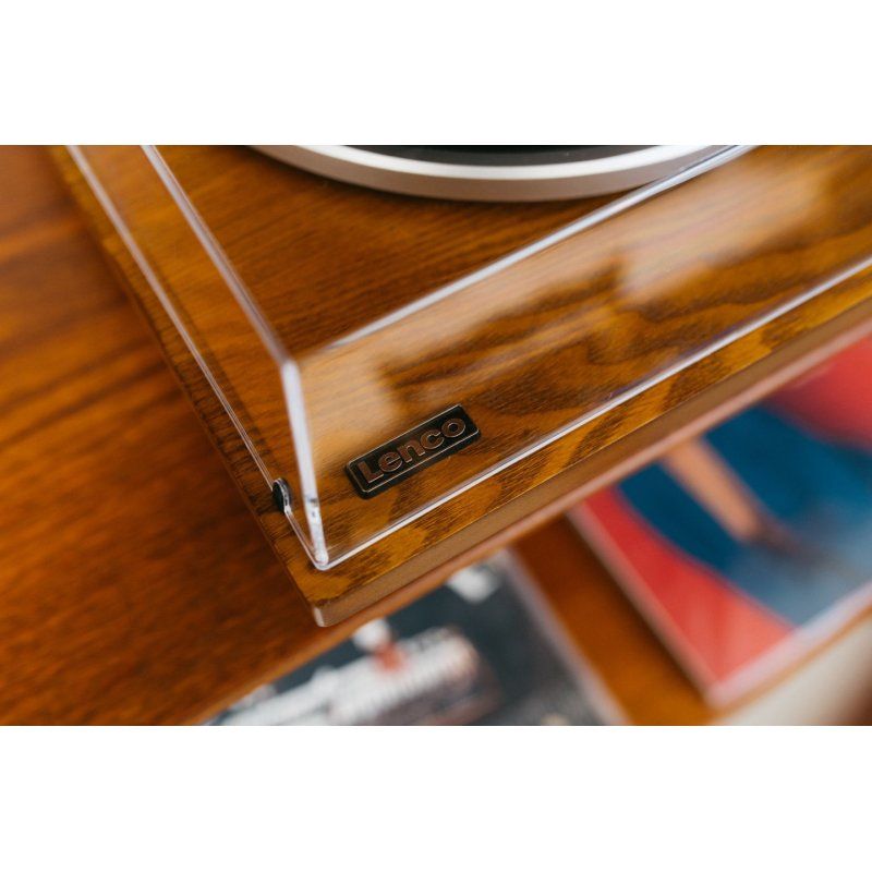 Lenco LS-55WA audio turntable Belt-drive audio turntable Wood Semi Automatic