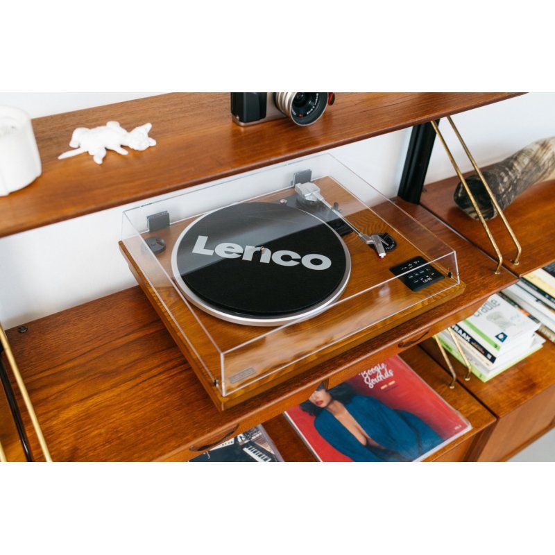 Lenco LS-55WA platine Tourne-disque entraîné par courroie Bois Semi-automatique