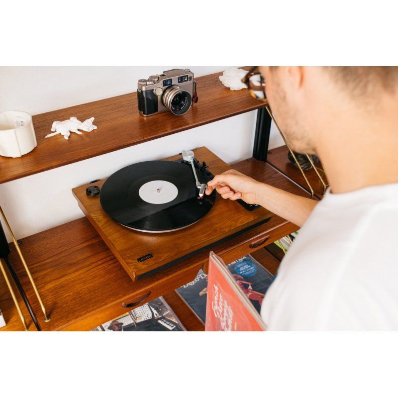 Lenco LS-55WA platine Tourne-disque entraîné par courroie Bois Semi-automatique