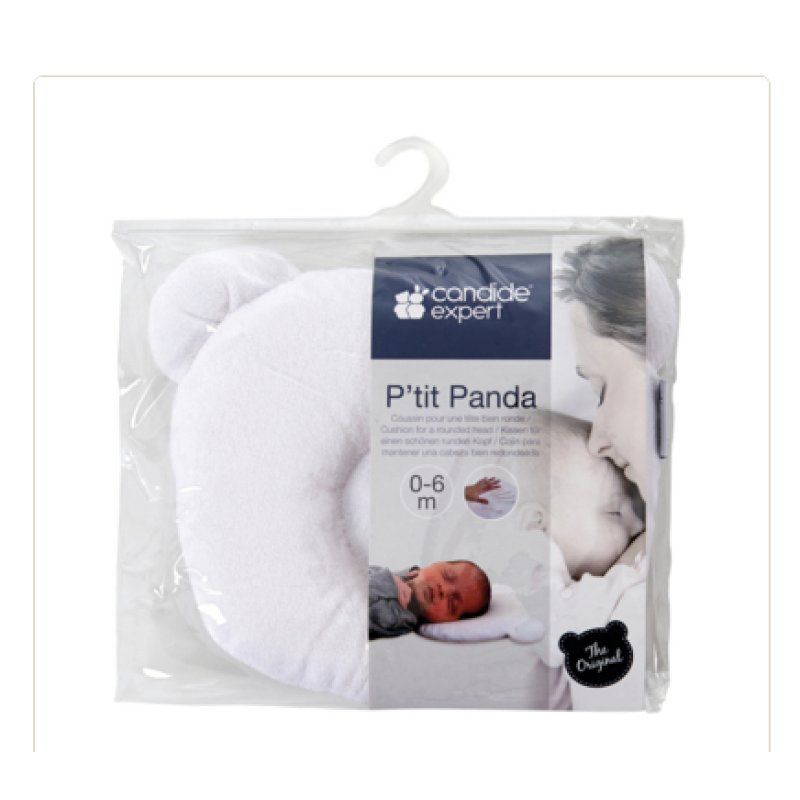 Candide - Panda Pillow - White