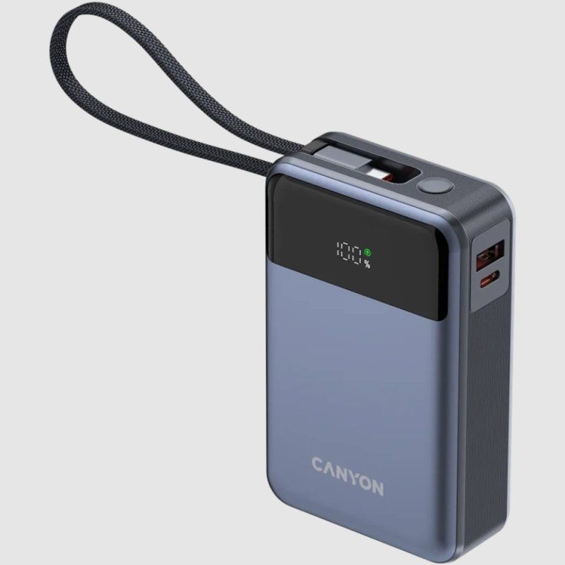 Canyon OnPower 600 Powerbank 20.000 mAh PD65W incl. Cable dark gray